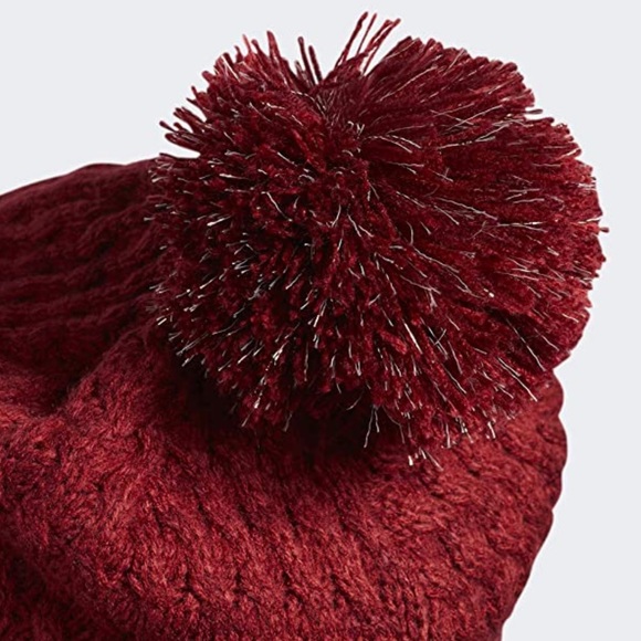 Adidas Women's Twilight II Lurex Ballie Beanie red - Picture 5 of 10